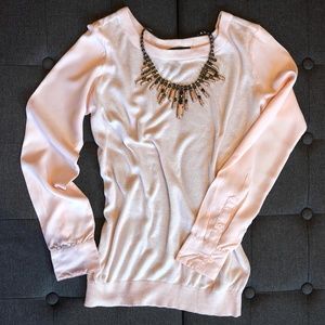 89th & Madison Sheer Sleeves Blouse Women